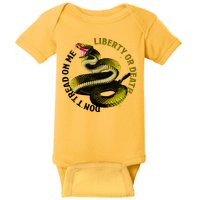 Liberty Or Death Dont Tread On Me Snake Baby Bodysuit