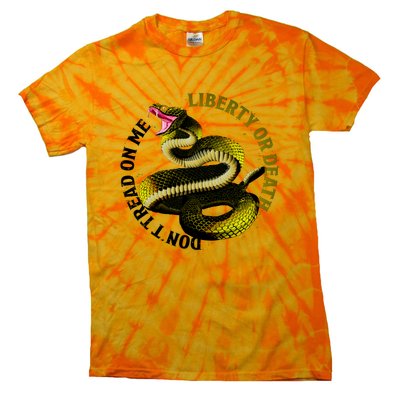 Liberty Or Death Dont Tread On Me Snake Tie-Dye T-Shirt