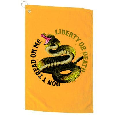 Liberty Or Death Dont Tread On Me Snake Platinum Collection Golf Towel