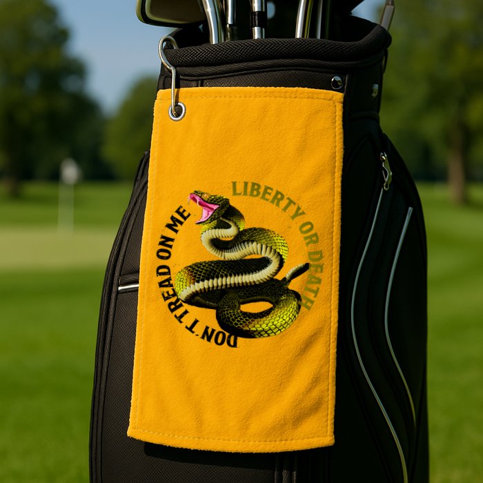 Liberty Or Death Dont Tread On Me Snake Golf Towel