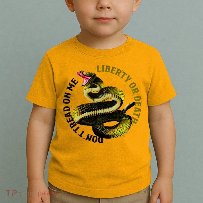 Liberty Or Death Dont Tread On Me Snake Toddler T-Shirt