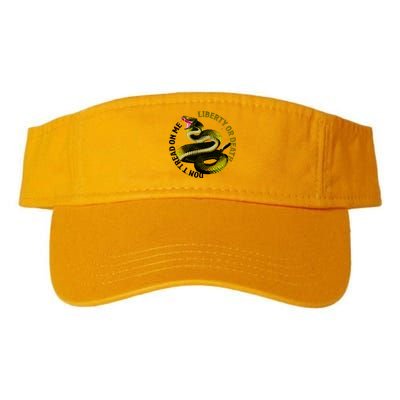 Liberty Or Death Dont Tread On Me Snake Valucap Bio-Washed Visor