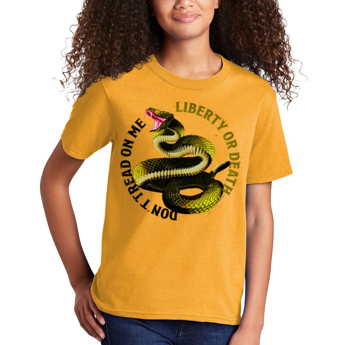 Liberty Or Death Dont Tread On Me Snake Kids T-Shirt
