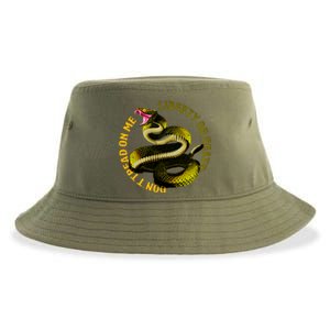 Liberty Or Death Dont Tread On Me Snake Sustainable Bucket Hat