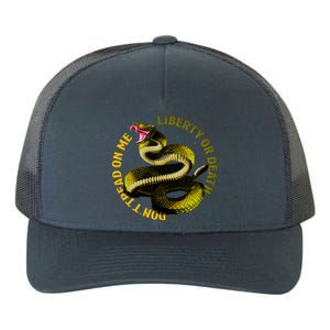 Liberty Or Death Dont Tread On Me Snake Yupoong Adult 5-Panel Trucker Hat