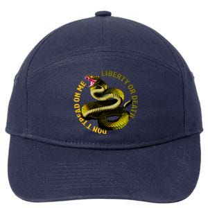 Liberty Or Death Dont Tread On Me Snake 7-Panel Snapback Hat