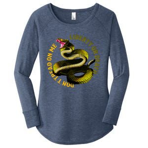 Liberty Or Death Dont Tread On Me Snake Women's Perfect Tri Tunic Long Sleeve Shirt