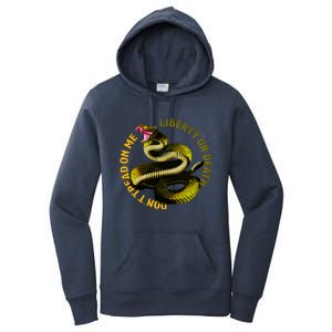 Liberty Or Death Dont Tread On Me Snake Women's Pullover Hoodie