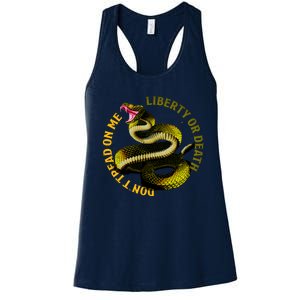 Liberty Or Death Dont Tread On Me Snake Women's Racerback Tank