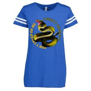 Liberty Or Death Dont Tread On Me Snake Enza Ladies Jersey Football T-Shirt