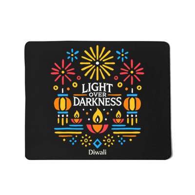 Light Over Darkness Diwali Celebration Festival Gift Mousepad