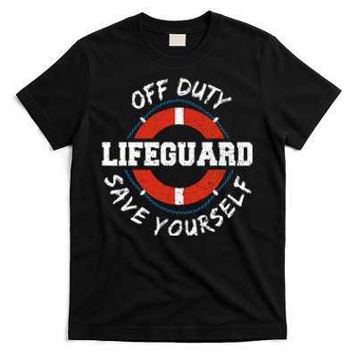 Lifeguard Off Duty Lifeguar... Employee Sayings T-Shirt