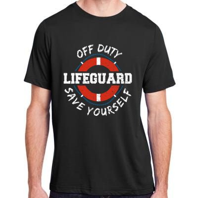 Lifeguard Off Duty Lifeguar... Employee Sayings Adult ChromaSoft Performance T-Shirt