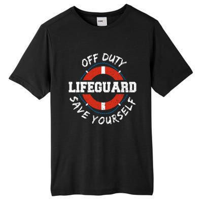 Lifeguard Off Duty Lifeguar... Employee Sayings Tall Fusion ChromaSoft Performance T-Shirt