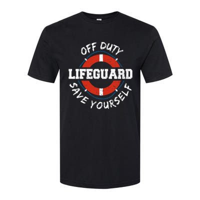 Lifeguard Off Duty Lifeguar... Employee Sayings Softstyle® CVC T-Shirt