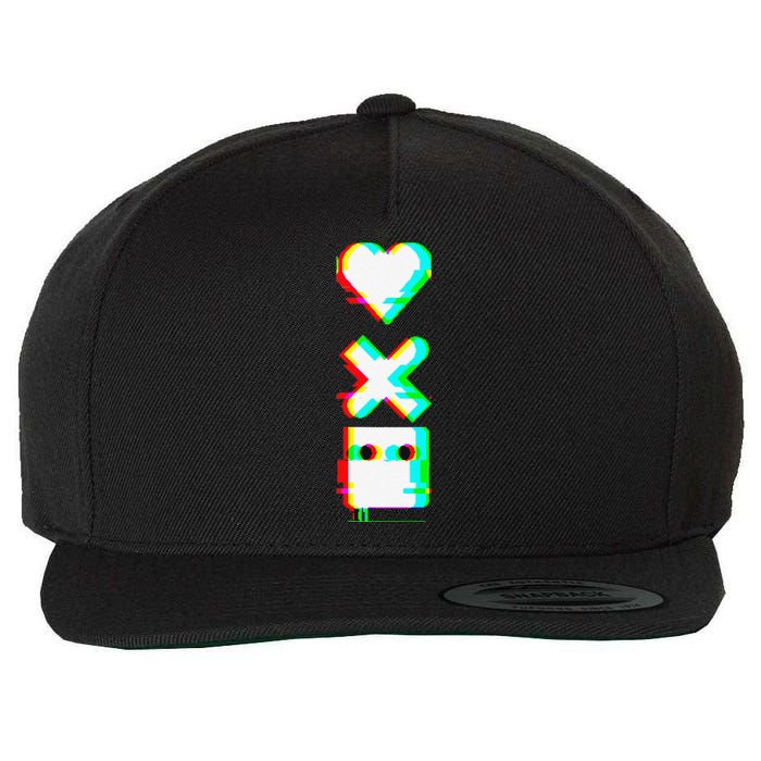 Love of Death and Robots Glitch Wool Snapback Cap