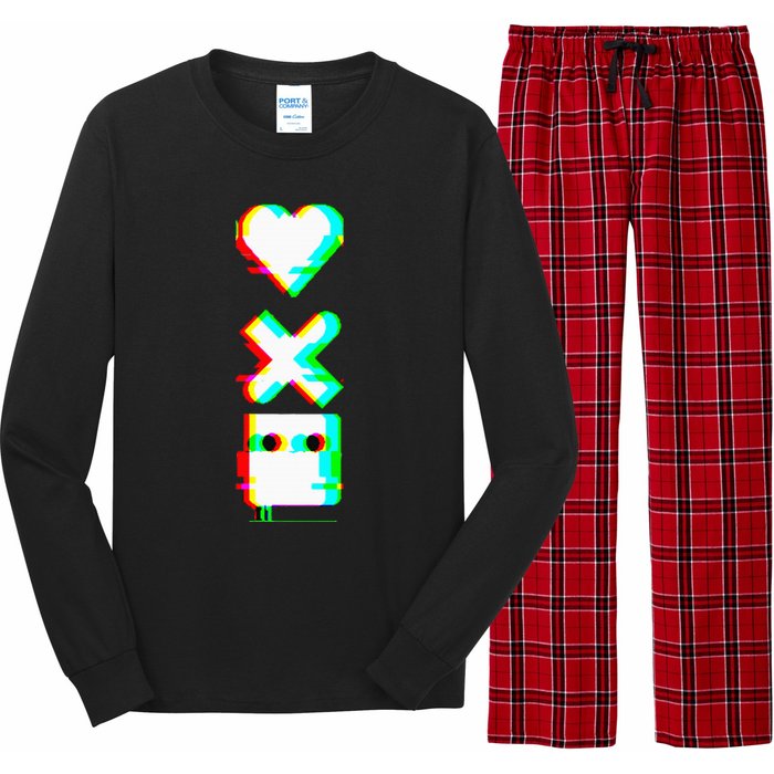 Love Of Death And Robots Glitch Long Sleeve Pajama Set