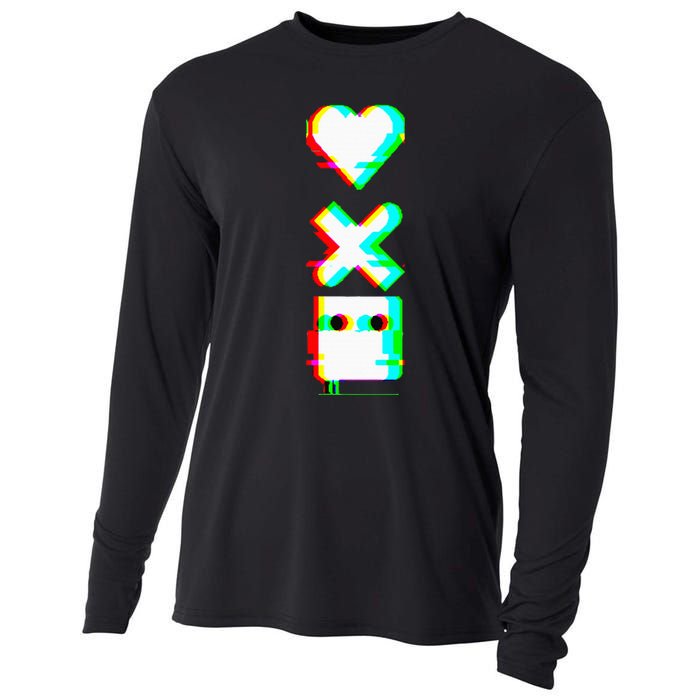 Love Of Death And Robots Glitch Cooling Performance Long Sleeve Crew