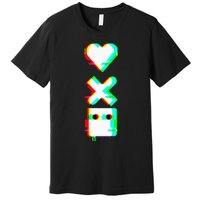 Love Of Death And Robots Glitch Premium T-Shirt