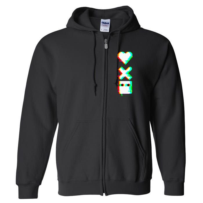 Love Of Death And Robots Glitch Full Zip Hoodie