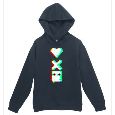 Love Of Death And Robots Glitch Urban Pullover Hoodie