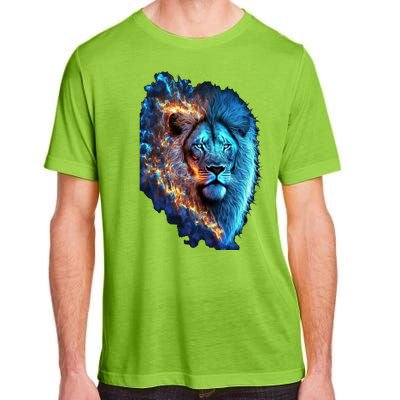 Lion On Fire Cool Graphic Adult ChromaSoft Performance T-Shirt