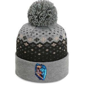 Lion On Fire Cool Graphic The Baniff Cuffed Pom Beanie