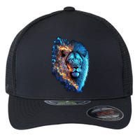 Lion On Fire Cool Graphic Flexfit Unipanel Trucker Cap