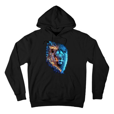 Lion On Fire Cool Graphic Hoodie