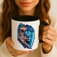 Lion On Fire Cool Graphic Mug