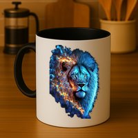 Lion On Fire Cool Graphic Mug