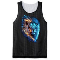 Lion On Fire Cool Graphic Mesh Reversible Basketball Jersey Tank