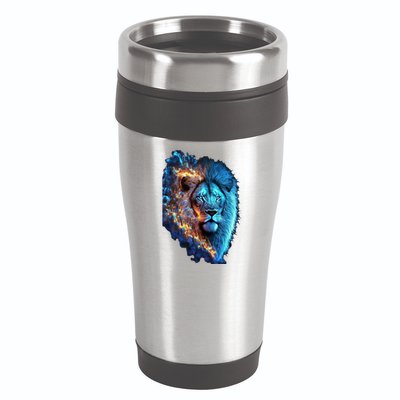 Lion On Fire Cool Graphic 16oz Travel Tumbler
