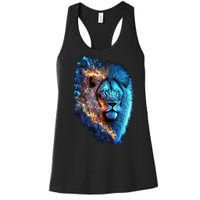 Lion On Fire Cool Graphic Women's Racerback Tank