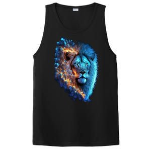 Lion On Fire Cool Graphic PosiCharge Competitor Tank