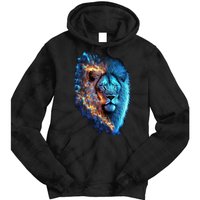 Lion On Fire Cool Graphic Tie Dye Hoodie