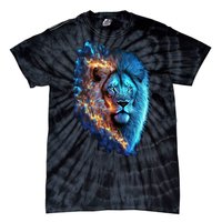 Lion On Fire Cool Graphic Tie-Dye T-Shirt