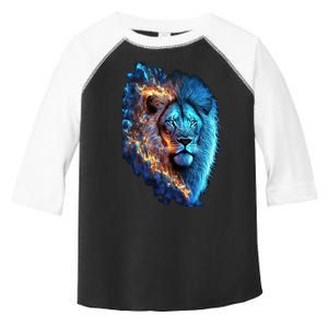 Lion On Fire Cool Graphic Toddler Fine Jersey T-Shirt