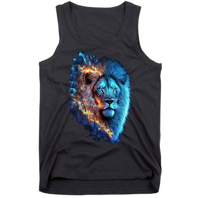 Lion On Fire Cool Graphic Tank Top