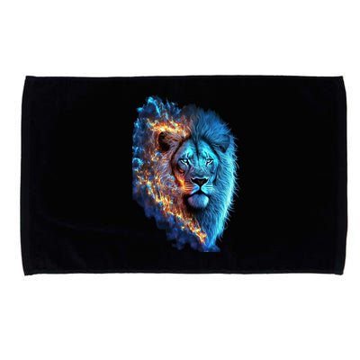 Lion On Fire Cool Graphic Microfiber Hand Towel