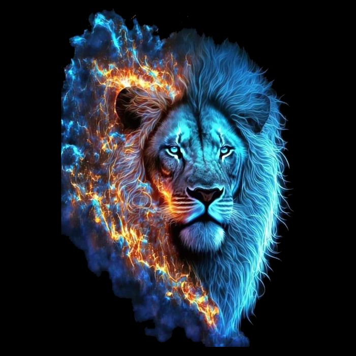 Lion On Fire Cool Graphic Wool Snapback Cap