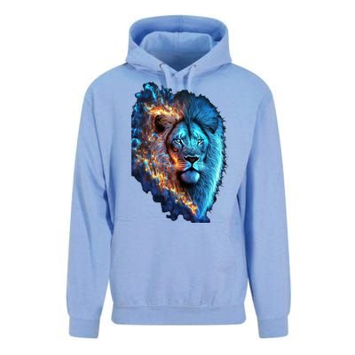 Lion On Fire Cool Graphic Unisex Surf Hoodie