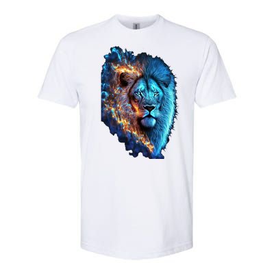 Lion On Fire Cool Graphic Softstyle® CVC T-Shirt