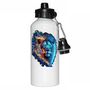 Lion On Fire Cool Graphic Aluminum Water Bottle