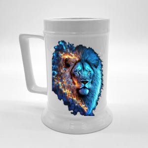 Lion On Fire Cool Graphic Beer Stein