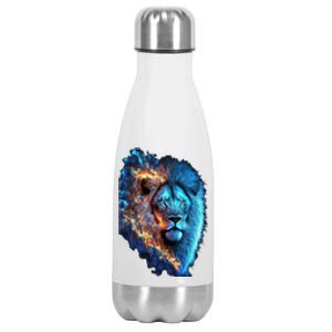 Lion On Fire Cool Graphic Stainless Steel Insulated Water Bottle