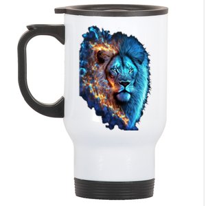 Lion On Fire Cool Graphic Stainless Steel Travel Mug