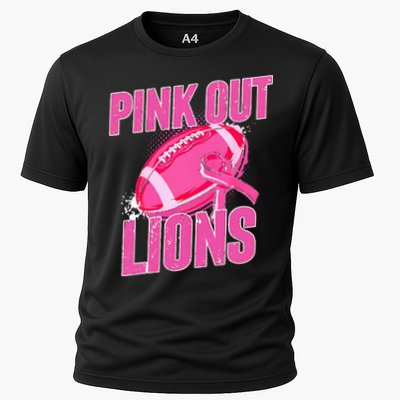 Lions Out Football Tackle Breast Cancer Performance Shirt