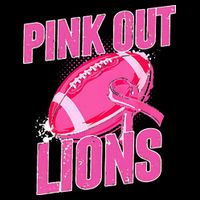 Lions Out Football Tackle Breast Cancer Flatbill Hat