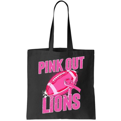 Lions Out Football Tackle Breast Cancer Bag